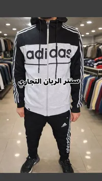 ترنق أديداس شبابي - أسود وأبيض