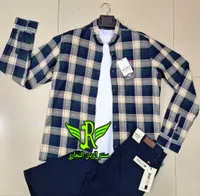 طقم قميص كاروهات وبنطال كاجوال للرجال من غانت (Gant)