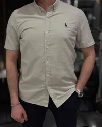 قميص رجالي صيفي بأكمام قصيرة - بولو رالف لورين (Polo Ralph Lauren)