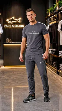 طقم ملابس رياضية رجالي - بول آند شارك (Paul & Shark)
