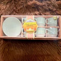 طقم فناجين قهوة بورسلين - لايت لاكشري (Home Fashion Products)