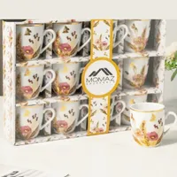 طقم أكواب قهوة وشاي مزخرفة - موماز (Momaz)
