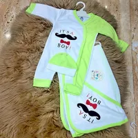 طقم ملابس مواليد أولادي - بيبي رايز (Baby Rise)