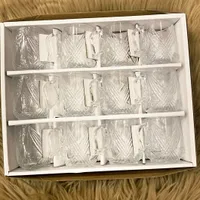 طقم أكواب زجاجية بتصميم مميز