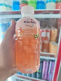 مشروب بنكهة الخوخ مع ناتا دي كوكو - موغو موغو (Mogu Mogu)