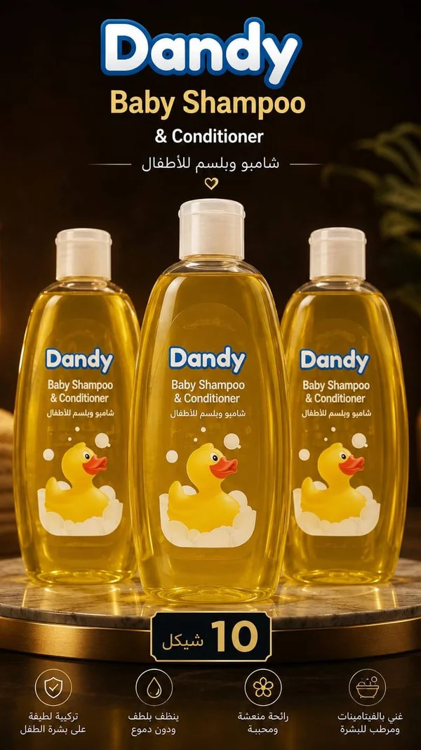 شامبو وبلسم للأطفال - داندي (Dandy) - إكسسوارات ومكياج وعناية - سوق غزة