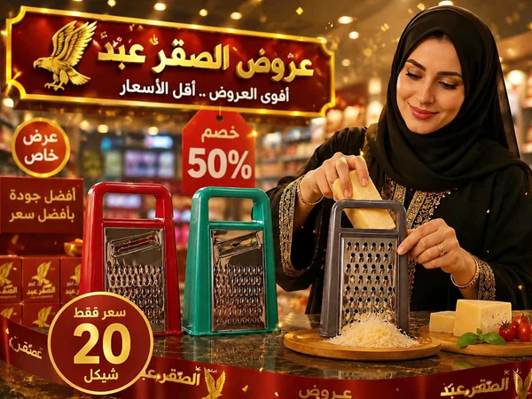 مبشرة مطبخ يدوية - الصقر عبد - أدوات منزلية - سوق غزة