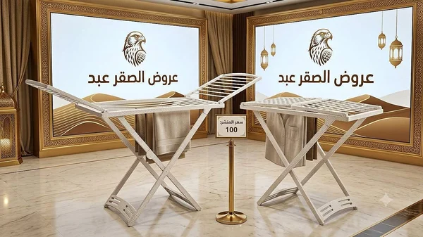 منشر غسيل قابل للطي - عروض الصقر عبد - أدوات منزلية - سوق غزة