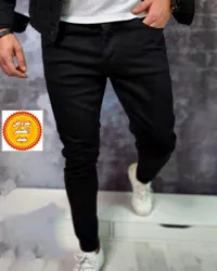 بنطال جينز أسود ضيق