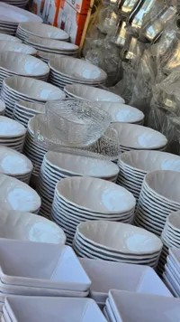 طقم زبادي تقديم سيراميك وزجاج