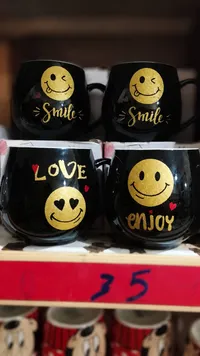 مج سيراميك بتصاميم تعبيرية