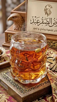 كوب زجاجي بتصميم مموج - معرض الصقر عبد