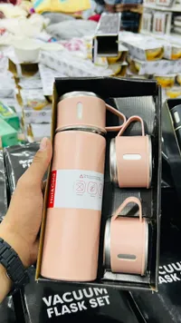 مجموعة ترمس وأكواب فراغية - Vacuum Flask Set
