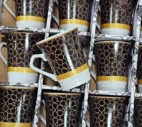 طقم أكواب قهوة سيراميك بنقوش إسلامية