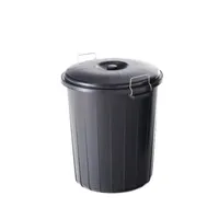 سلة مهملات بلاستيكية بغطاء محكم