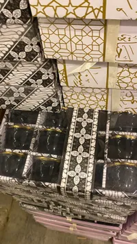 طقم فناجين قهوة زجاجية فاخرة