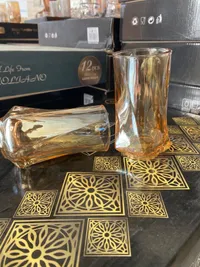 طقم كاسات عصير زجاجية - جوليانو (Joliano)
