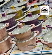 طقم أواني طهي جرانيت 10 قطع - شركة الشنب