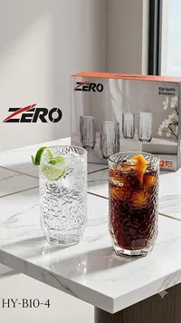 طقم كاسات زجاجية - زيرو (Zero)