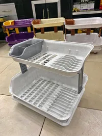 رف تجفيف أطباق مزدوج