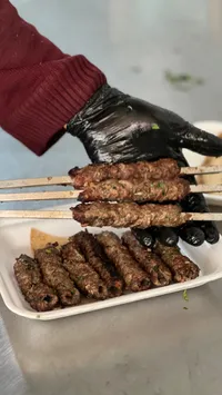 كباب لحم مشوي