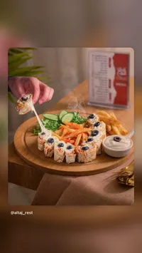 وجبة رول الدجاج بالجبنة - مطعم التاج