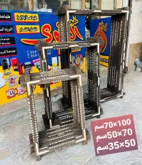 رفوف عرض معادن - مستلزمات طباعة - سوق غزة