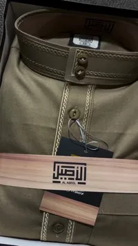 قميص رجالي كاكي AL ASEEL