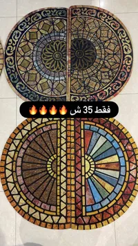 دعاسات أقدام موزاييك ملونة