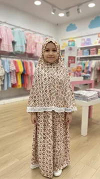 فستان بنات بحجاب - طقم صلاة إسلامي