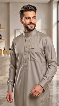 ثوب رجالي كلاسيكي - بيج