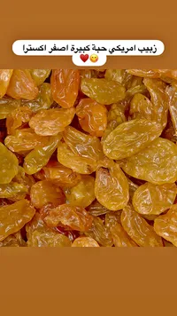 زبيب أمريكي حبة كبيرة أصفر إكسترا