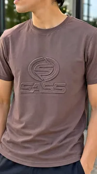 تيشيرت رجالي بياقة دائرية - ساس (Sass)