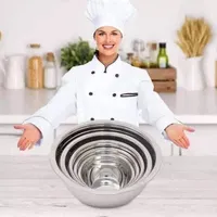 مجموعة أوعية خلط استainless ستيل