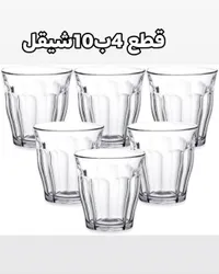 طقم أكواب زجاجية 4 × 10 شيش