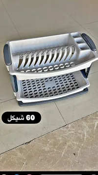 مصفاة أطباق بلاستيكية بطابقين - سوق غزة