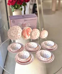 طقم عشاء 24 قطعة (La Home)