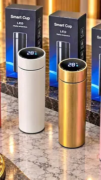 كوب ذكي بشاشة LED لعرض درجة الحرارة (Smart Cup)
