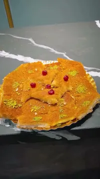 كنافة نابلسية بالجبنة والفستق الحلبي