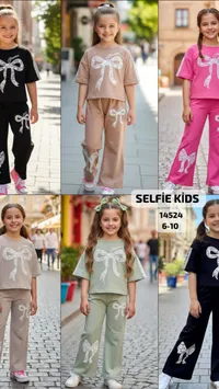 طقم ملابس صيفي للبنات - سيلفي كيدز (Selfie Kids)