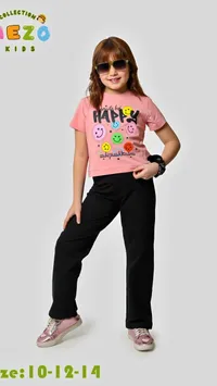 تيشيرت بطبعة وجوه مبتسمة - Iezo Kids
