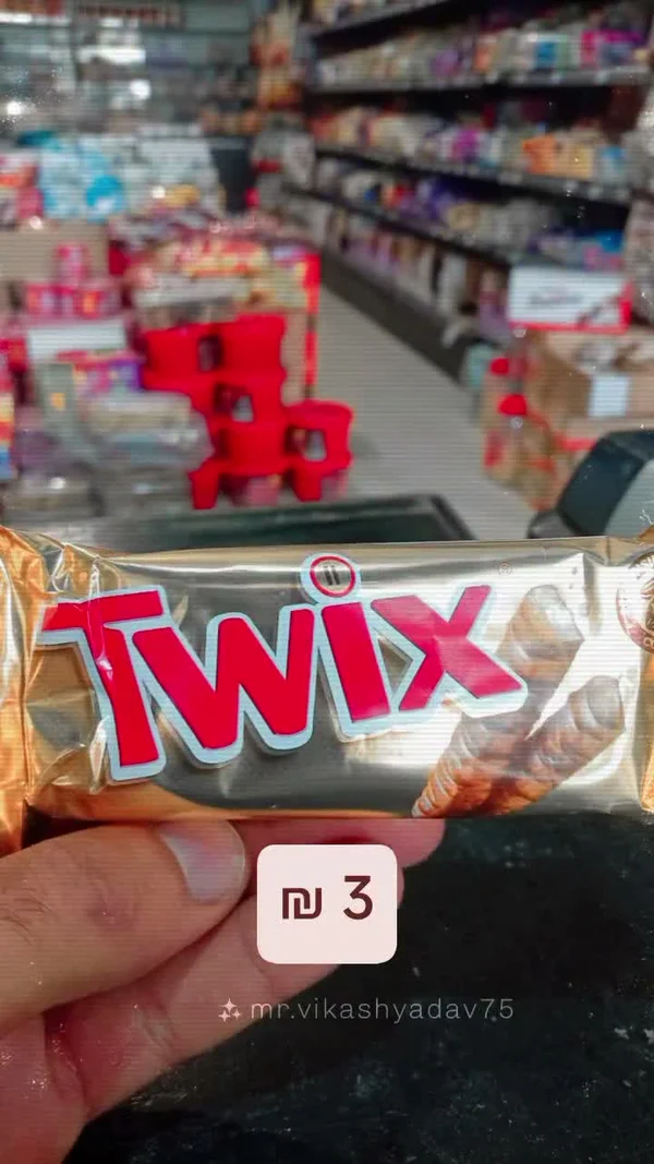 أصابع بسكويت مغطاة بالكراميل والشوكولاتة - تويكس (Twix) - مواد غذائية وبقالة - سوق غزة