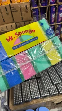 Mr. Sponge - مجموعة إسفنجات التنظيف الملونة