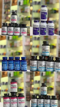 مكملات غذائية متنوعة للكولاجين والبيوتين (Neocell & Natrol & Puritan's Pride)