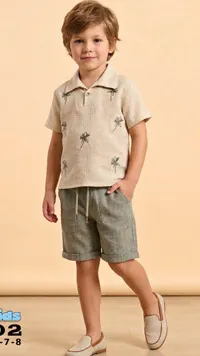 طقم ملابس أطفال صيفي (Kids)