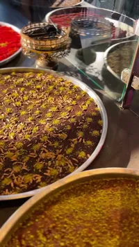 كنافة نابلسية باللوز والفستق الحلبي