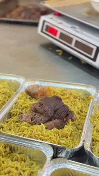 وجبة أرز باللحم الضاني - سوق غزة