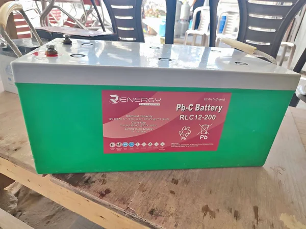 بطارية طاقة رصاصية كربونية 200 أمبير - إنيرجي (Energy) - طاقة شمسية - سوق غزة