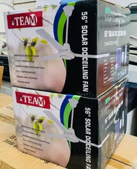 مروحة سقف تعمل بالطاقة الشمسية 56 بوصة - تيم (Team)