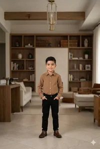 طقم ملابس أولادي رسمي - قميص وبنطال